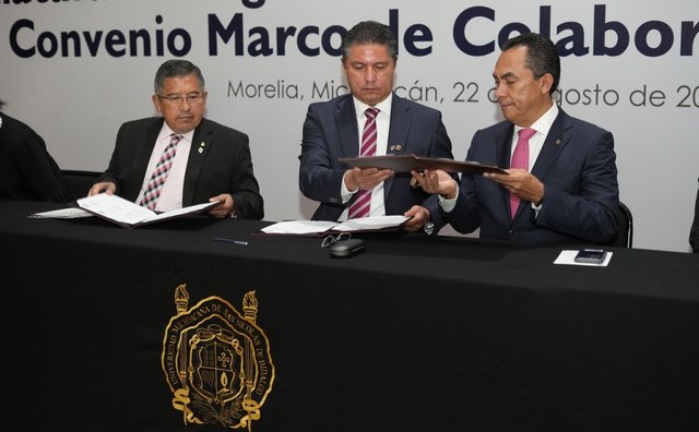 RECTOR RAÚL CÁRDENAS Y FISCAL ADRÍAN LÓPEZ ACUERDAN FORTALECER PROGRAMA EDUCATIVO DE SEGURIDAD