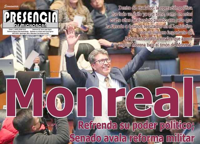 Les comparto la portada de la edición digital de hoy,  publicada en  presenciademichoacan.com