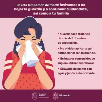 Llama SSM a población a prevenir enfermedades respiratorias en invierno