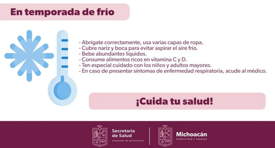 Llama SSM a proteger a adultos mayores de bajas temperaturas