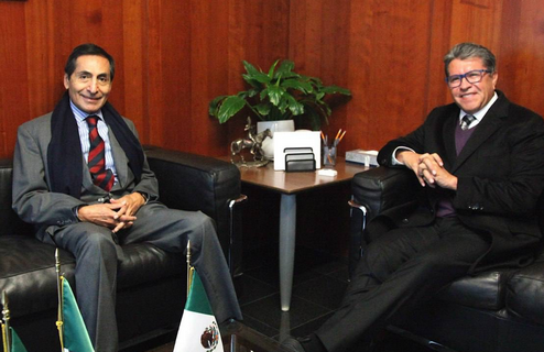 Revisan Ricardo Monreal y Ramírez de la O perspectivas macroeconómicas y fortaleza del peso