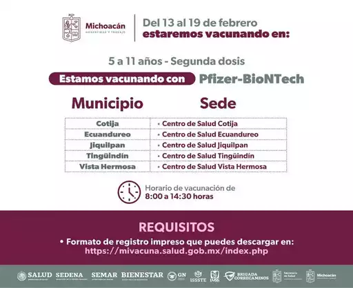 Llama SSM a menores de 5 a 11 años a pedir segunda dosis contra COVID-19