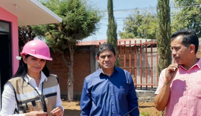 Entrega Araceli Saucedo Reyes módulo de sanitarios en Escuela Primaria “Melchor Ocampo” de Zirahuén