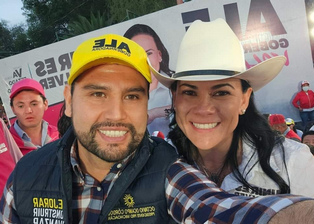 Acompaña Octavio Ocampo a Alejandra del Moral en Estado de México