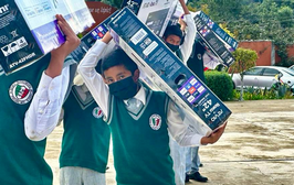 ¡Se logró! SEE entrega 3 mil pantallas para telesecundarias