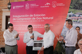Reconoce ArcelorMittal respaldo de Bedolla en ampliación de estación de Cenagas