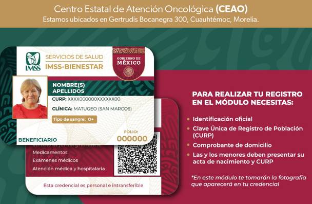 Abre Centro Estatal de Oncología módulo de afiliación al IMSS Bienestar