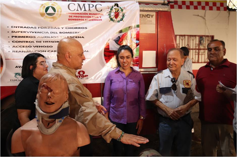 Ayuntamiento de Apatzingán brinda capacitaciónes para mejorar los servicios de emergencia.