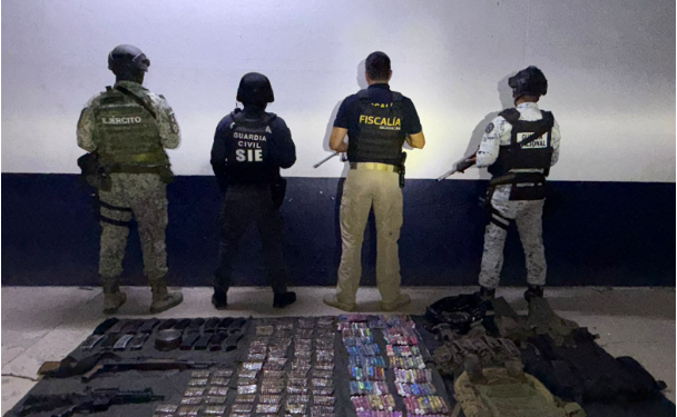 SSP asegura armamento y droga en Buenavista