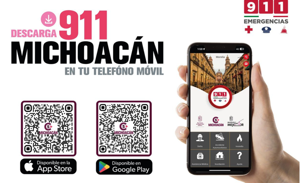 SSP lanza aplicación 911 Michoacán, tecnología avanzada para reportar emergencias