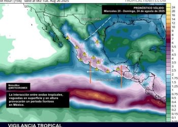 IMPORTANTE: Mañana iniciará un periodo lluvioso en el territorio nacional, con posibles lluvias intensas.
