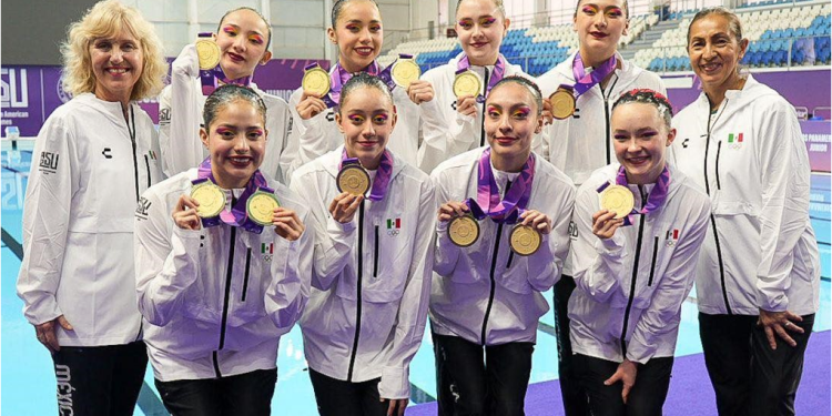 México es campeón panamericano de natación artística en Asunción 2025