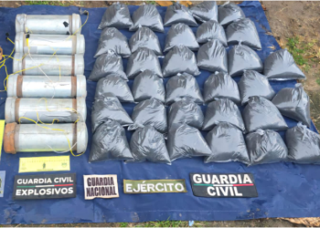 Asegurados 4 cilindros explosivos, pólvora y marihuana en Zinapécuaro: SSP