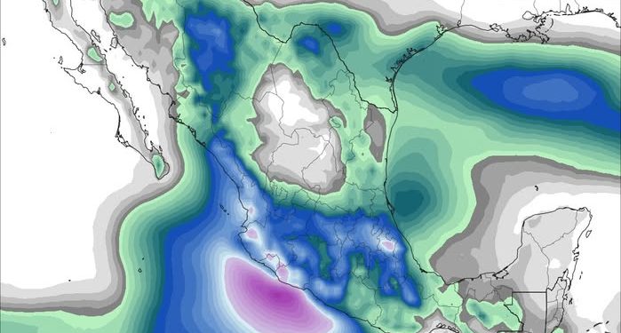 Lunes, continuando las lluvias fuertes a puntualmente intensas en el país.
