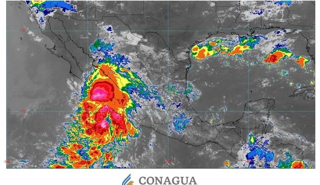 Se formó la tormenta tropical Lorena, en el océano Pacífico nororiental
