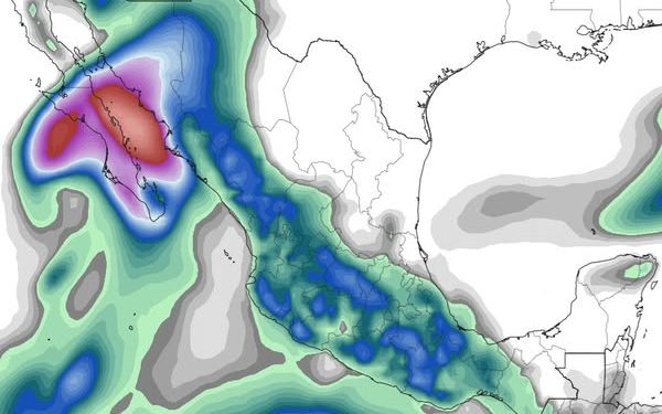 Jueves, fortaleciéndose las lluvias y tormentas en el país debido a la interacción de sistemas tropicales.
