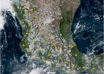 IMPORTANTE: Esta tarde y noche se registrarán lluvias en gran parte del país como resultado de la interacción de diversos sistemas tropicales.