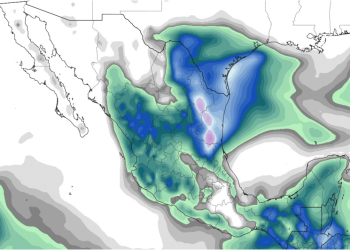Domingo, con inestabilidad en altura y un sistema frontal provocando lluvias fuertes a muy fuertes.
