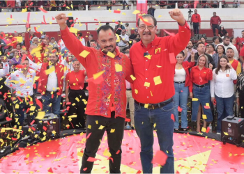 Morelia se pinta de rojo: Hugo Rangel y Reginaldo Sandoval consolidan la fuerza del PT