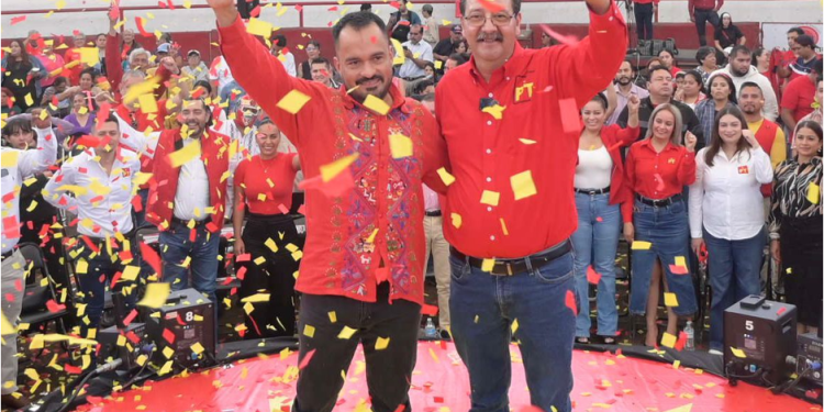 Morelia se pinta de rojo: Hugo Rangel y Reginaldo Sandoval consolidan la fuerza del PT