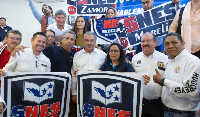 Por transformación de la educación, sindicatos de EMSyS y comunidad universitaria cierran filas con Raúl Morón