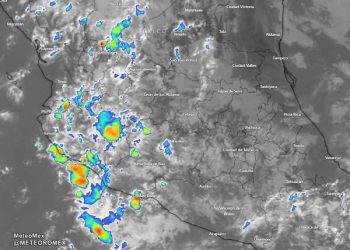 Las lluvias ya se encuentran en desarrollo debido a la convección profunda, de acuerdo con las recientes imágenes de satélite.