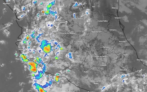 Las lluvias ya se encuentran en desarrollo debido a la convección profunda, de acuerdo con las recientes imágenes de satélite.