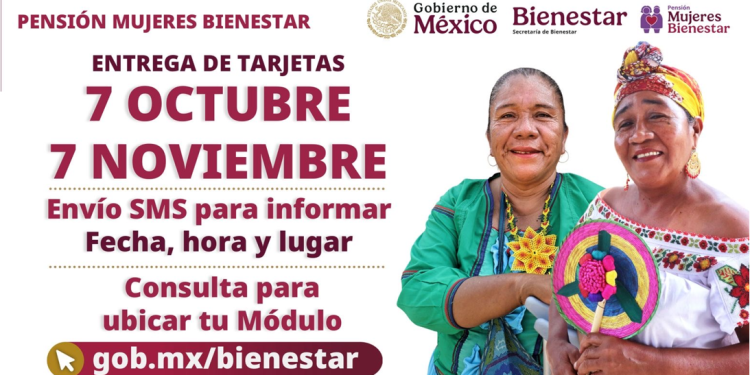 Del 7 de octubre al 7 de noviembre se entregarán tarjetas de la Pensión Mujeres Bienestar a casi 2 millones de mujeres: secretaria Ariadna Montiel Reyes
