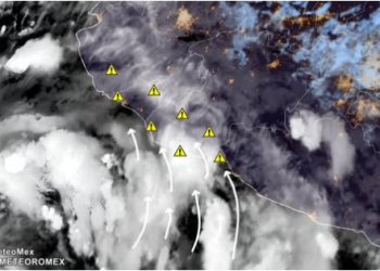 IMPORTANTE: En las próximas horas se pronostican lluvias fuertes a puntuales intensas en #Jalisco, #Colima y #Michoacán.