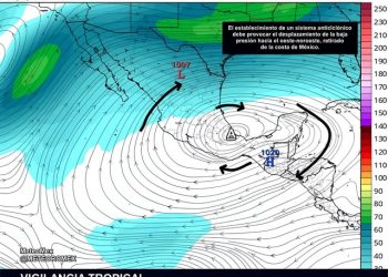 En los próximos días se desarrollará un sistema anticiclónico, logrando definir la trayectoria del próximo ciclón tropical.