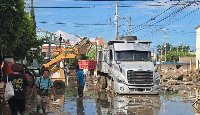 Se han desalojado casi un millón 397 mil 700 metros cúbicos de agua anegada en Veracruz, Hidalgo, San Luis Potosí, Puebla y Querétaro