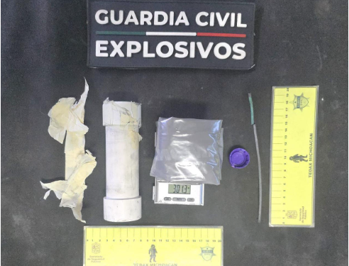 Guardia Civil desactiva 2 explosivos improvisados en manifestación de normalistas