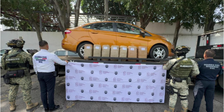 Dentro de operativo Blindaje Morelia, asegurados más de 57 kilos de mariguana: SSP