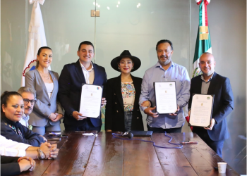 Julio Arreola encabeza el Hermanamiento entre Pátzcuaro con San Roque y Pueblorrico, Colombia