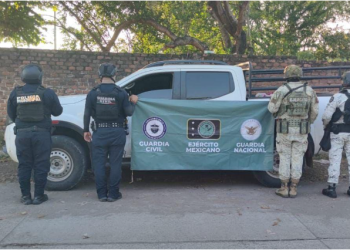 Asegurados en Buenavista 2 hombres, 7 fusiles y más de 2 mil cartuchos: SSP