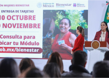 GOBIERNO DE MÉXICO HA ENTREGADO UN MILLÓN 349 MIL 462 TARJETAS DE LA PENSIÓN MUJERES BIENESTAR