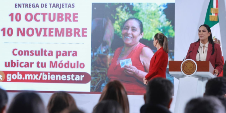 GOBIERNO DE MÉXICO HA ENTREGADO UN MILLÓN 349 MIL 462 TARJETAS DE LA PENSIÓN MUJERES BIENESTAR
