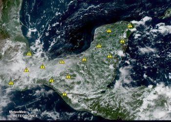 ALERTA: Nuevamente se pronostica el desarrollo de núcleos de tormenta en el oriente y sureste del país en las próximas horas