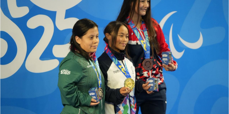 Para natación abre con cuatro medallas en los Parapanamericanos Juveniles Chile 2025