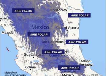 Damas y caballeros, demos la bienvenida a la masa de aire polar que impulsa el #FrenteFrío12 en México.