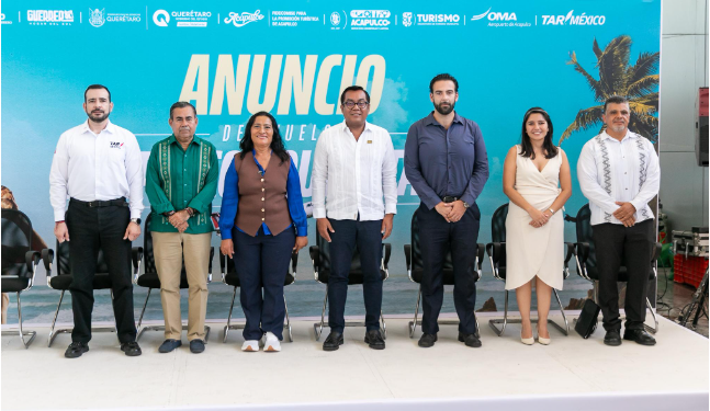 Guerrero fortalece su conectividad con el vuelo directo Querétaro–Acapulco