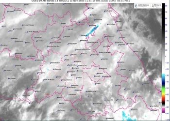 De acuerdo con la información de @conagua_clima, pronóstico a tres horas (06:00 a 09:00 h):