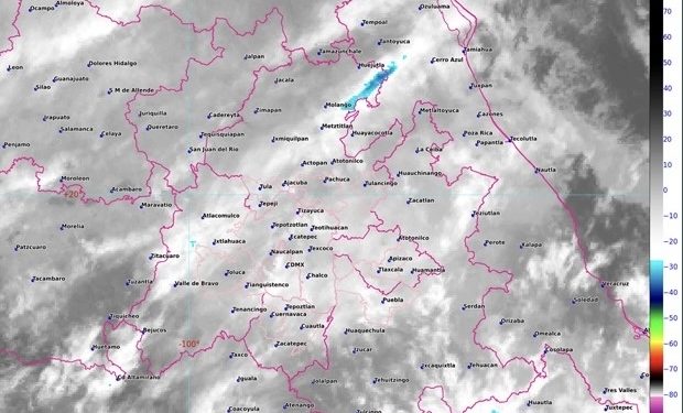 De acuerdo con la información de @conagua_clima, pronóstico a tres horas (06:00 a 09:00 h):