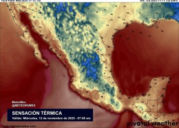 ALERTA: Por segundo día consecutivo, se pronostican temperaturas frías a heladas en México debido a una masa de aire ártica.