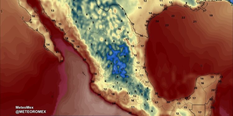 ALERTA: Por segundo día consecutivo, se pronostican temperaturas frías a heladas en México debido a una masa de aire ártica.