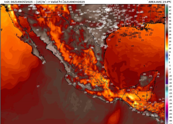 Viernes, con temperaturas templadas a calurosas en gran parte de México, sin descartarse lluvias dispersas.