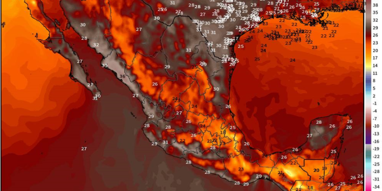 Viernes, con temperaturas templadas a calurosas en gran parte de México, sin descartarse lluvias dispersas.