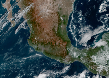 Domingo, continuando las temperaturas calurosas en gran parte de México; no se descartan lluvias dispersas.