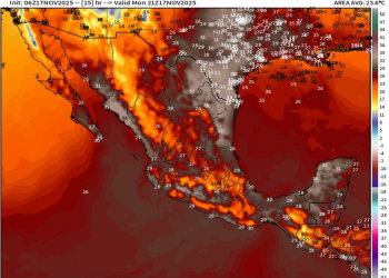 Lunes, continuando las temperaturas calurosas con lluvias dispersas en el país.