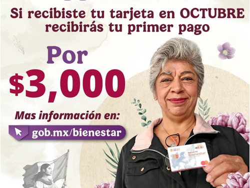 Del 18 al 21 de noviembre, será el pago a nuevas beneficiarias de la Pensión Mujeres Bienestar: Ariadna Montiel